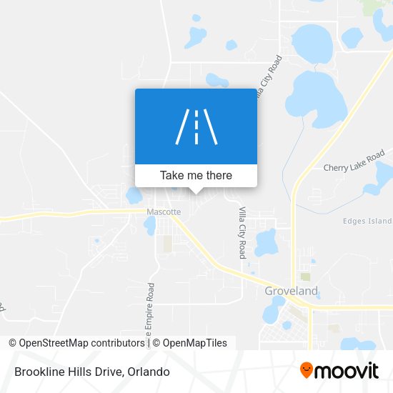 Brookline Hills Drive map
