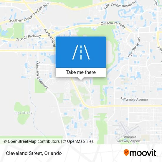 Mapa de Cleveland Street