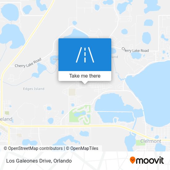 Los Galeones Drive map