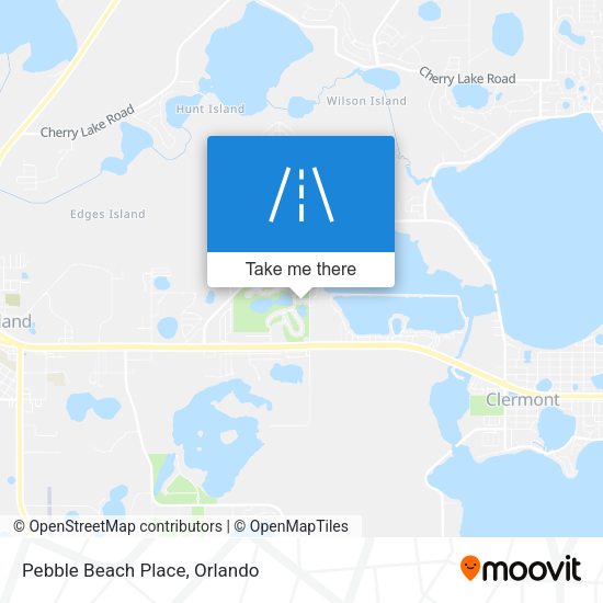 Pebble Beach Place map