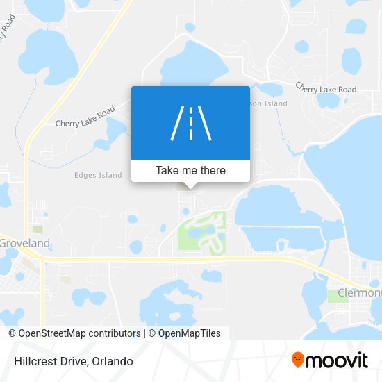 Mapa de Hillcrest Drive