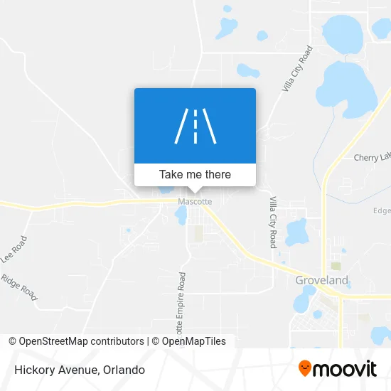 Hickory Avenue map