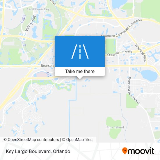 Key Largo Boulevard map