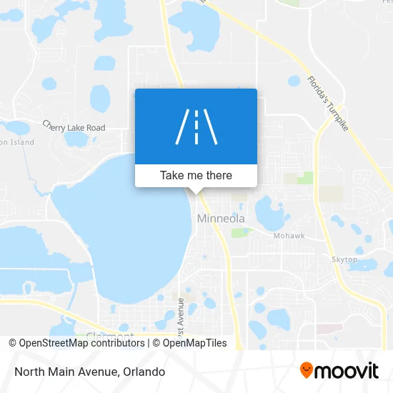 North Main Avenue map