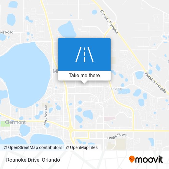 Mapa de Roanoke Drive