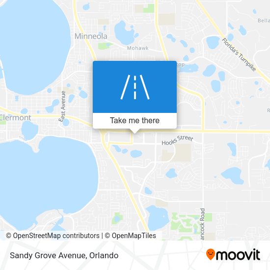 Sandy Grove Avenue map