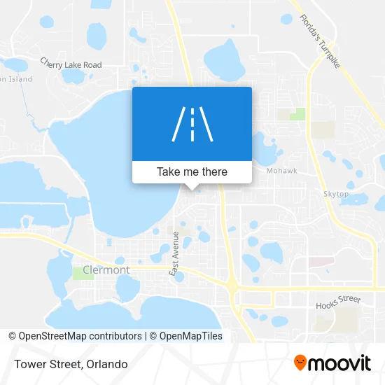 Tower Street map