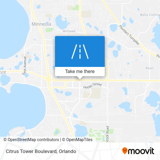 Citrus Tower Boulevard map