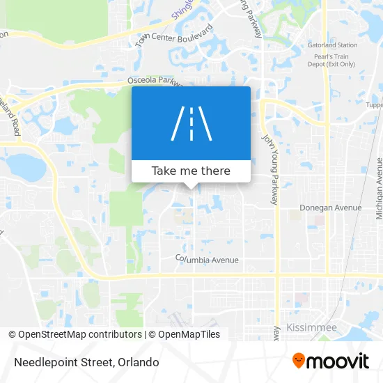 Needlepoint Street map