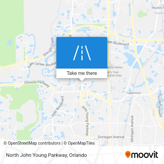 North John Young Parkway map