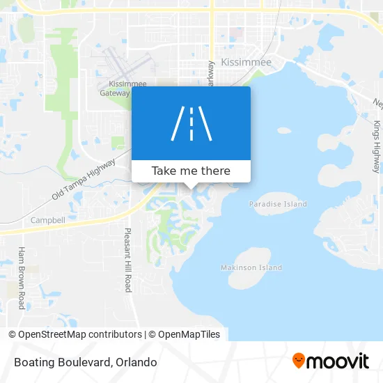 Boating Boulevard map