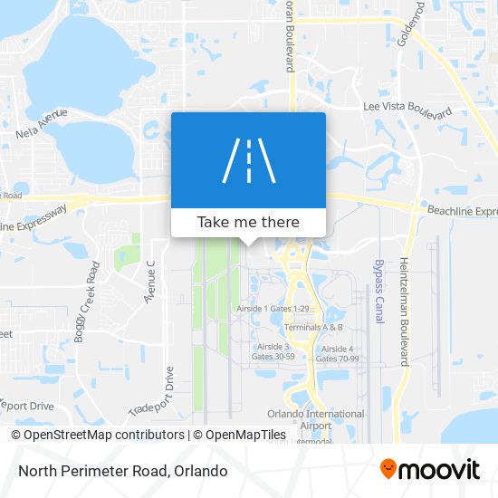 Mapa de North Perimeter Road