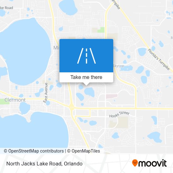 North Jacks Lake Road map