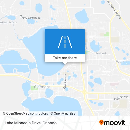 Lake Minneola Drive map