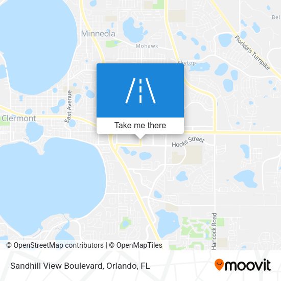 Sandhill View Boulevard map