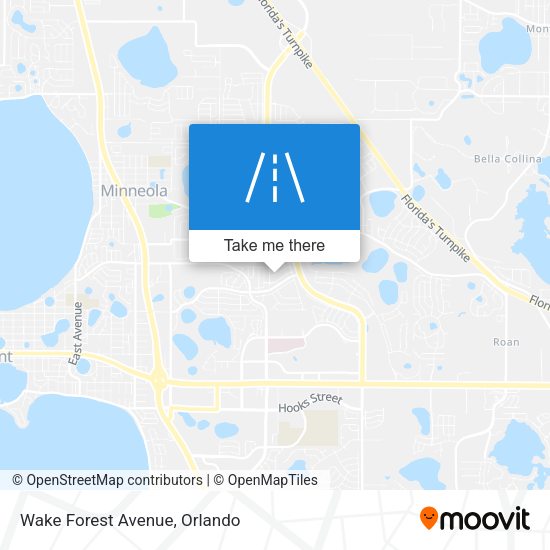 Wake Forest Avenue map