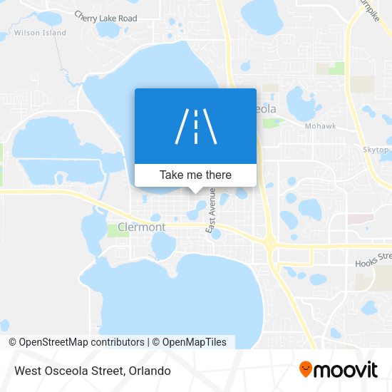 Mapa de West Osceola Street