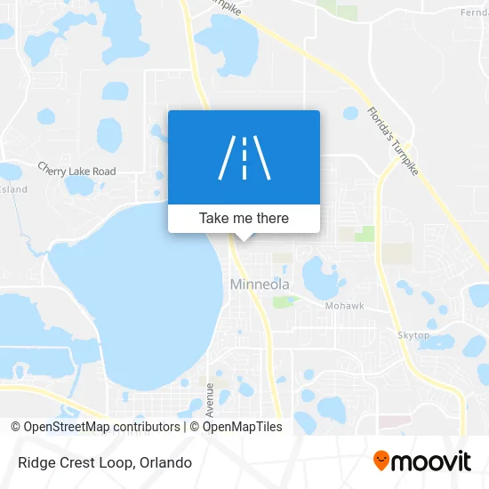 Ridge Crest Loop map