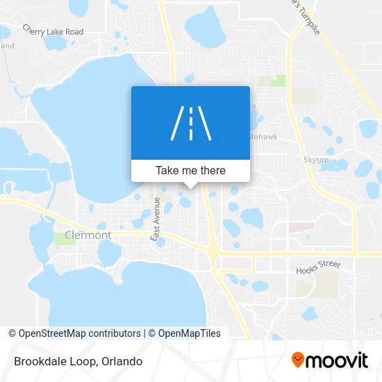 Brookdale Loop map