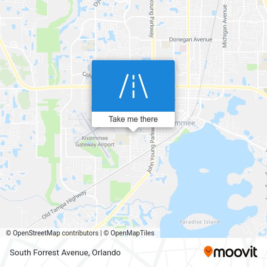 South Forrest Avenue map