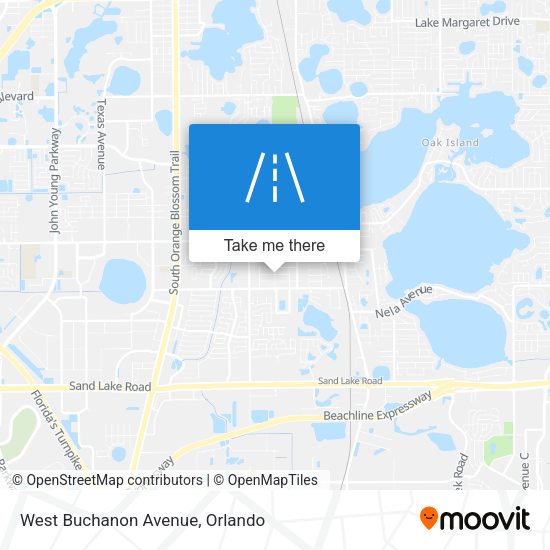 West Buchanon Avenue map