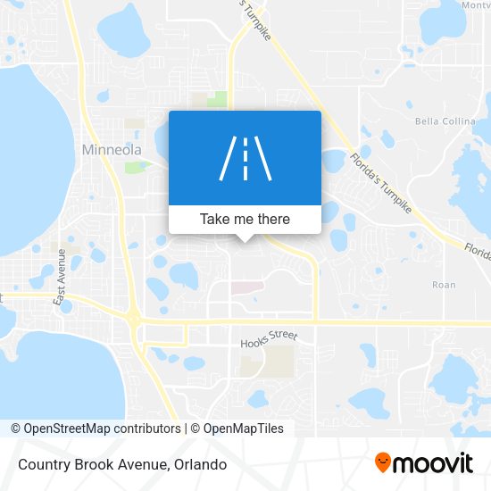 Mapa de Country Brook Avenue