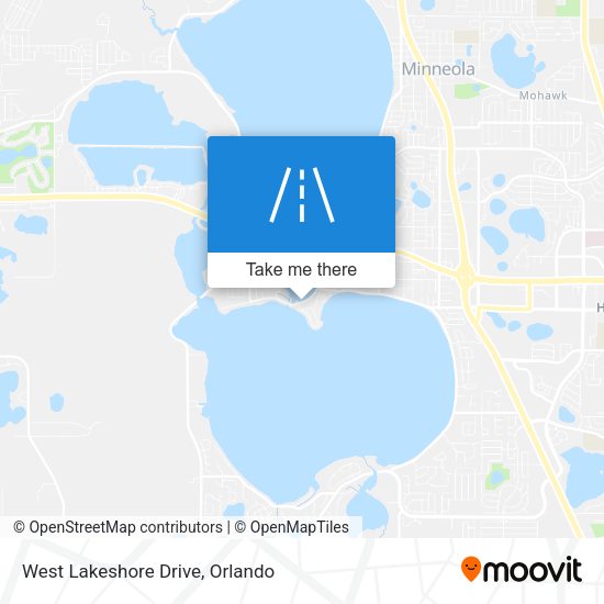 Mapa de West Lakeshore Drive