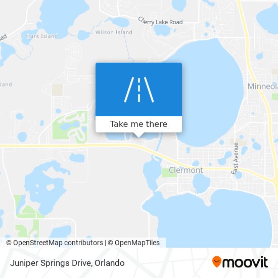 Juniper Springs Drive map