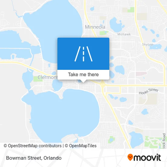 Bowman Street map
