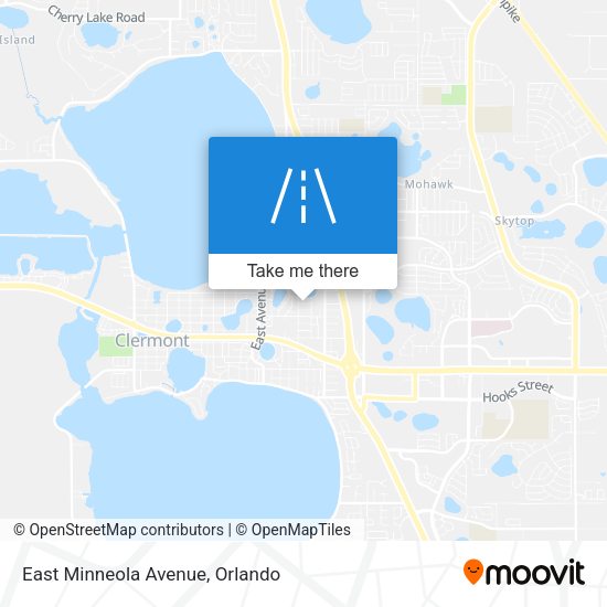 East Minneola Avenue map