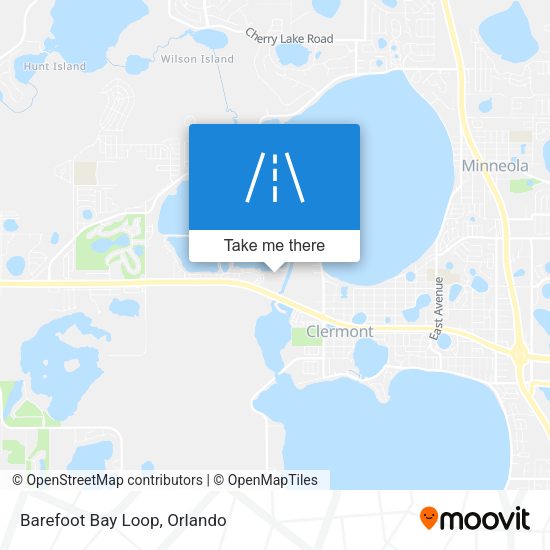 Mapa de Barefoot Bay Loop