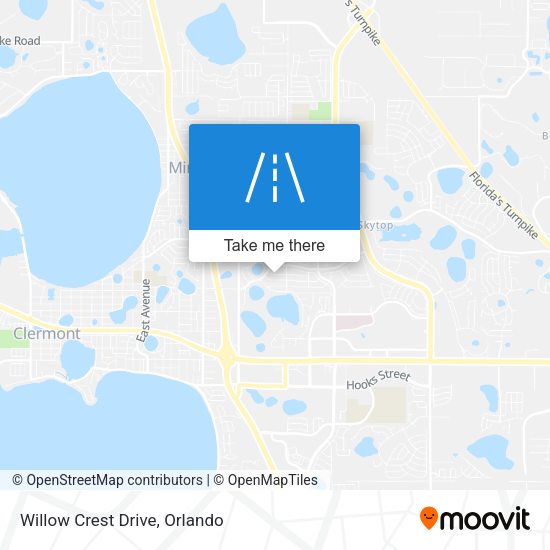 Willow Crest Drive map