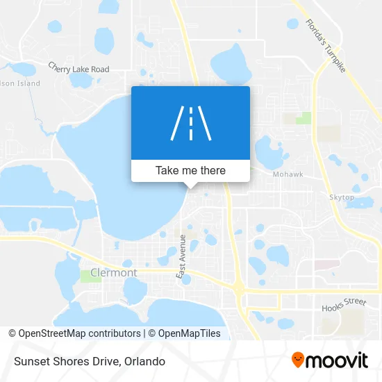 Sunset Shores Drive map