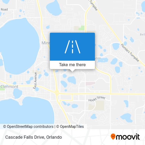 Mapa de Cascade Falls Drive
