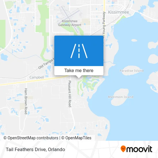 Tail Feathers Drive map