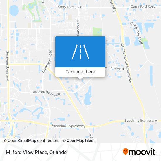 Milford View Place map