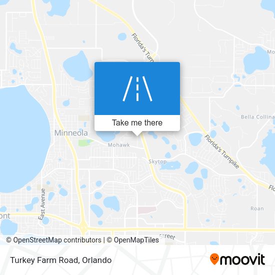 Mapa de Turkey Farm Road