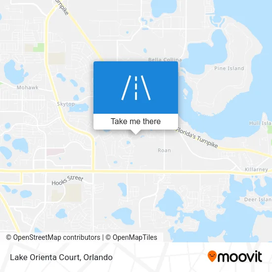 Lake Orienta Court map