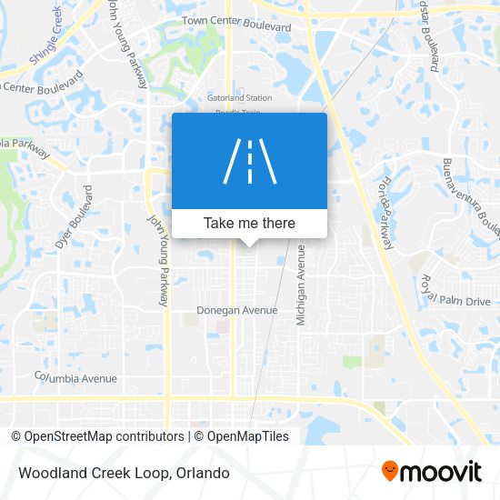 Mapa de Woodland Creek Loop
