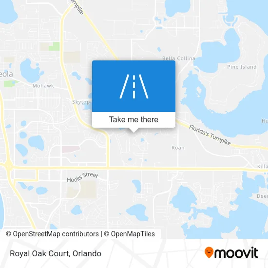 Royal Oak Court map