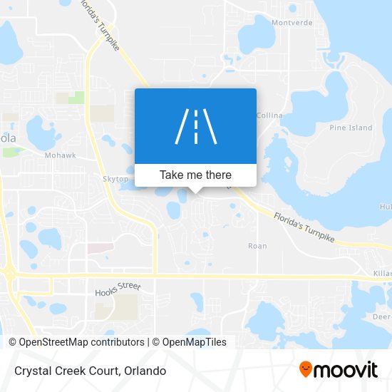 Mapa de Crystal Creek Court