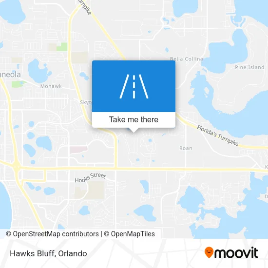 Hawks Bluff map