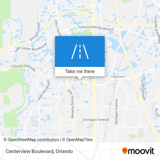 Centerview Boulevard map