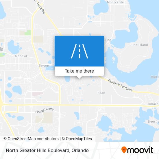 North Greater Hills Boulevard map