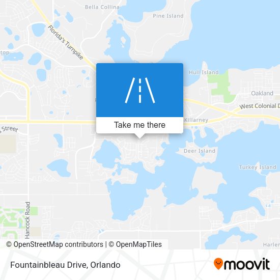 Fountainbleau Drive map