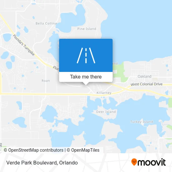 Verde Park Boulevard map