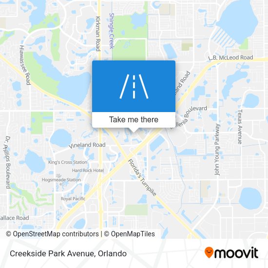 Creekside Park Avenue map