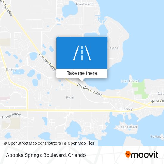 Apopka Springs Boulevard map