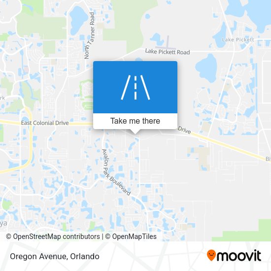 Mapa de Oregon Avenue