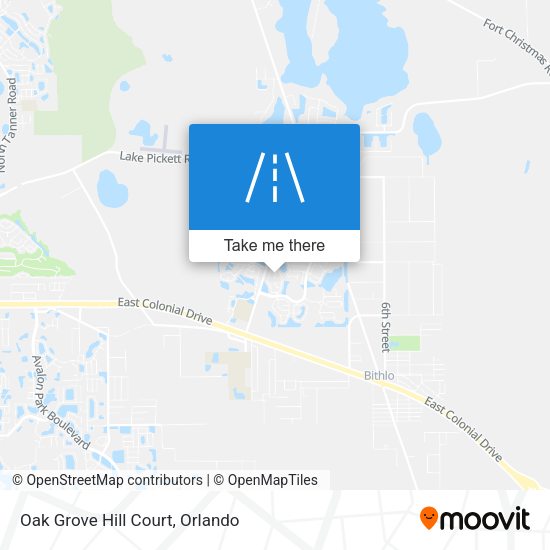 Mapa de Oak Grove Hill Court